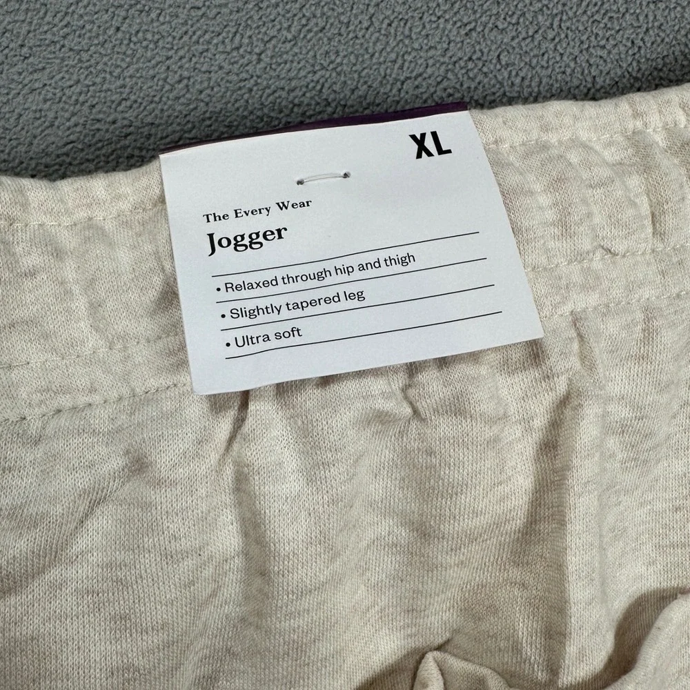 Goodfellow & Co Mens Jogger Pants XL Beige Relaxed Fit Drawstring Elastic W NWT